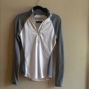 Athleta White and Gray Jacket
